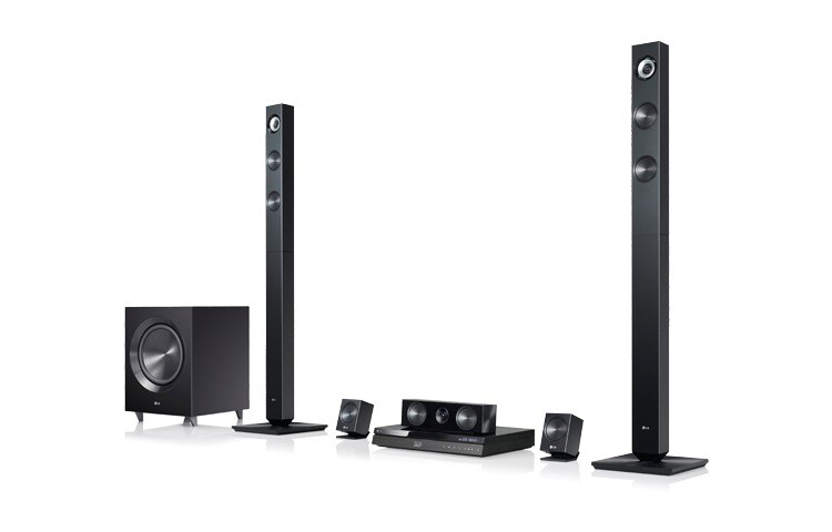 LG Smart 3D Blu-ray 5.1 canaux Système Home Cinéma | LG Smart | Wi-Fi intégré | 1100W | télécommande LG | HDMI | DivX | Full HD upscaling pour les DVD, BH7420P