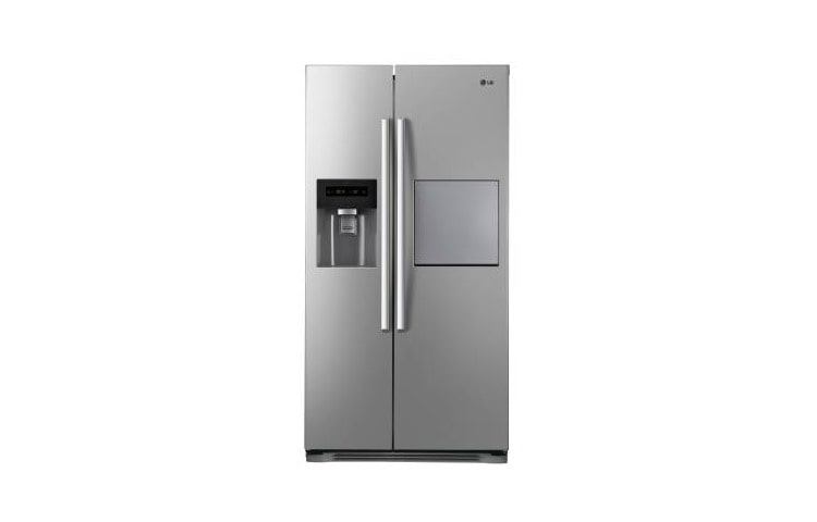 LG Réfrigérateur Side by side avec Linear Compressor, No Frost, Soft touch Homebar, distributeur d'eau, de glace et Bioshield, GS3159PVAV