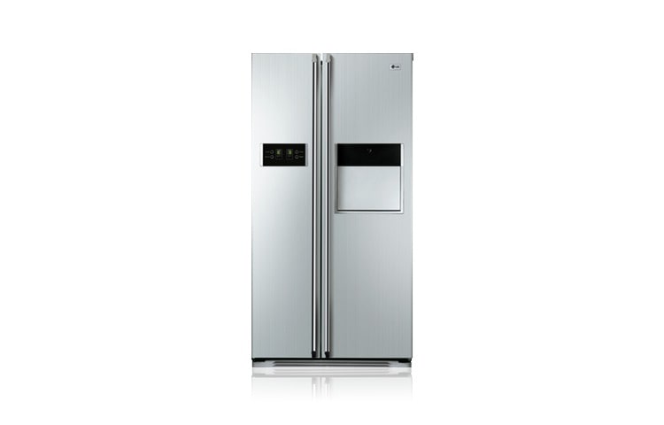 LG Réfrigérateur Side-by-Side avec No frost, Bioshield, Soft touch Homebar et Moist Balance Crisper, GW-C207FLQA
