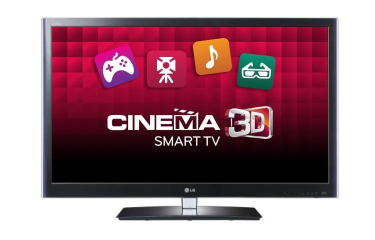LG 32'' Full HD Cinema 3D LED-tv avec Smart TV, TruMotion 100Hz, 2D à 3D convertisseur, Picture Wizard II, 32LW5500