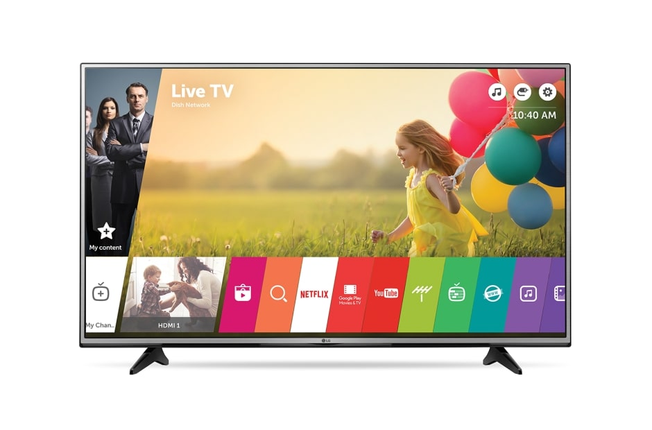 LG 55'' (139cm) Class | Ultra HD TV 4K | Design Ultra Fin Métallique | HDR Pro | Ultra surround sound | WebOS 3.0 smart TV , 55UH605V