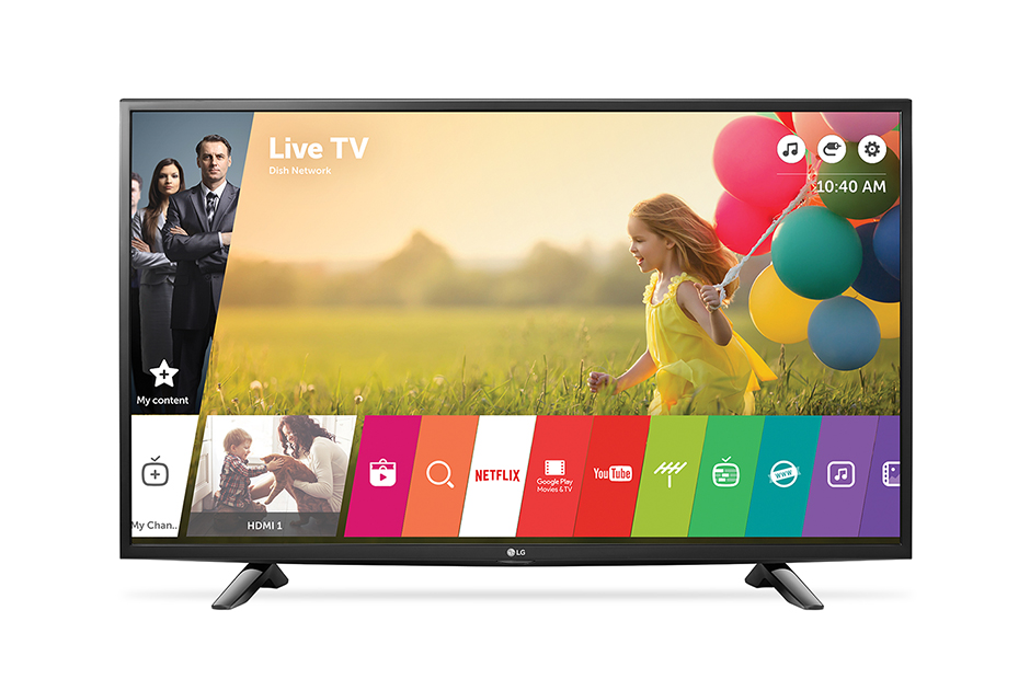 LG 43'' (108 cm) Class | Ultra HD TV 4K | Design ultra fin | HDR Pro | Ultra surround sound | WebOS 3.0 smart TV, 43UH603V