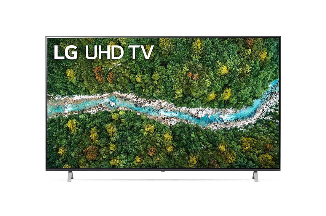 LG 70'' (178 cm) 4K HDR Smart UHD TV, Изглед отпред на LG UHD TV, 70UP76703LB