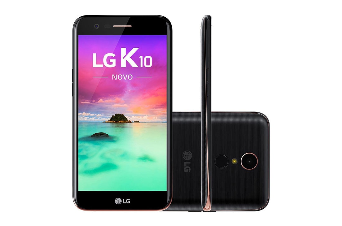 LG Smartphone LG K10 Preto 32 GB de Memória interna e Câmera de 13MP, LGM250DS-Preto