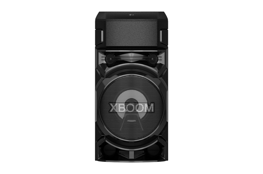 LG Torre de sonido LG XBOOM RN5|Karaoke Star| DJ App y DJ Pad |Super Bass Boost |Multi Bluetooth  , Vista Frontal, RN5