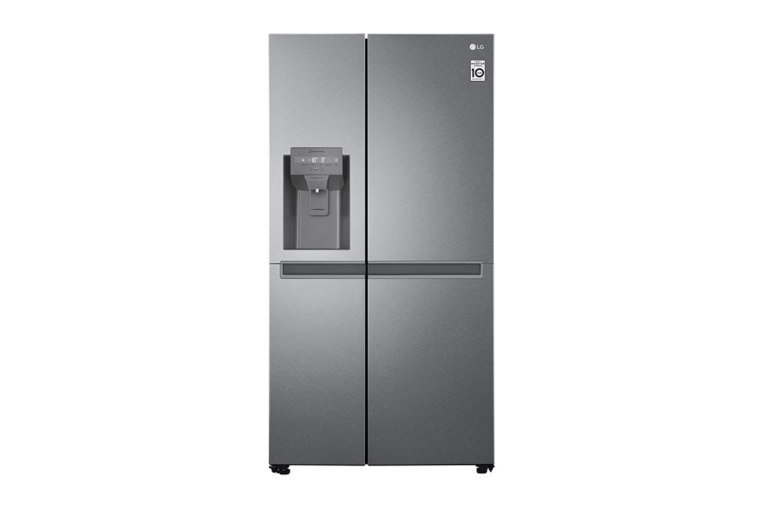 LG Refrigeradora Side by Side 23.8pᶟ(Gross) / 21.6pᶟ(Net) LG GS65WPPK Smart Inverter Silver, GS65WPPK, GS65WPPK