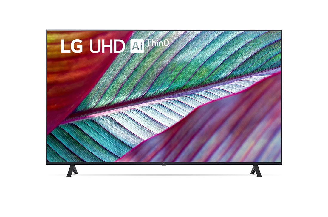 LG Pantalla LG UHD 55'' UR87 4K SMART TV con ThinQ AI, Vista frontal del televisor LG UHD, 55UR8750PSA