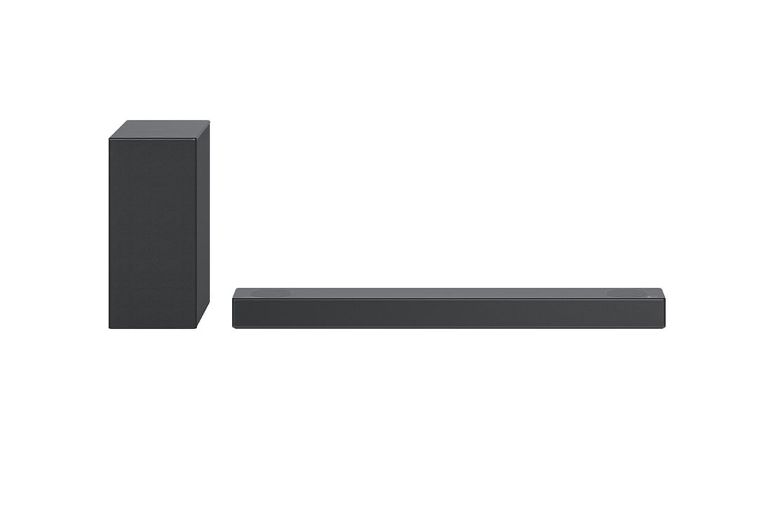 LG 3.1.2 Dolby Atmos® soundbar mit 380 Watt | kabelloser Subwoofer, Vorderansicht mit hinterem Lautsprecher, DS75Q