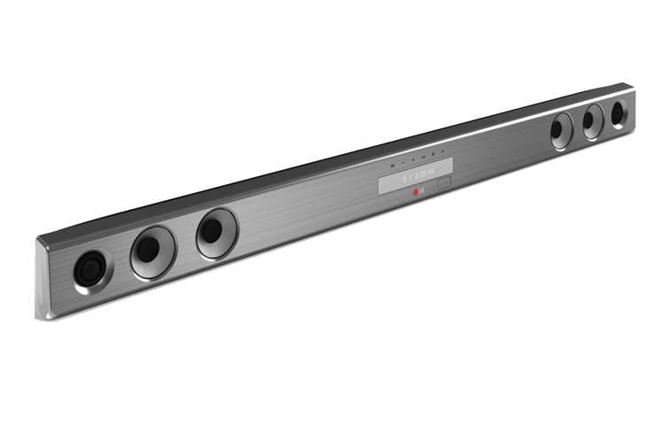 LG Silberne 2.0 Speakerbar mit zwei Lautsprechern, Bluetooth und Sontia-Technologie, NB2431A