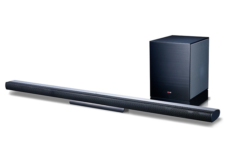 LG 2.1 Ultra Slim Speakerbar mit drahtlosem aktivem Subwoofer, Bluetooth und 310 Watt, NB4530A