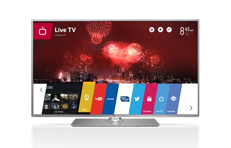 LG CINEMA 3D Smart TV mit webOS, 127 cm Bildschirmdiagonale (50 Zoll), 2.0 Soundsystem und Multi-Tuner, 50LB650V