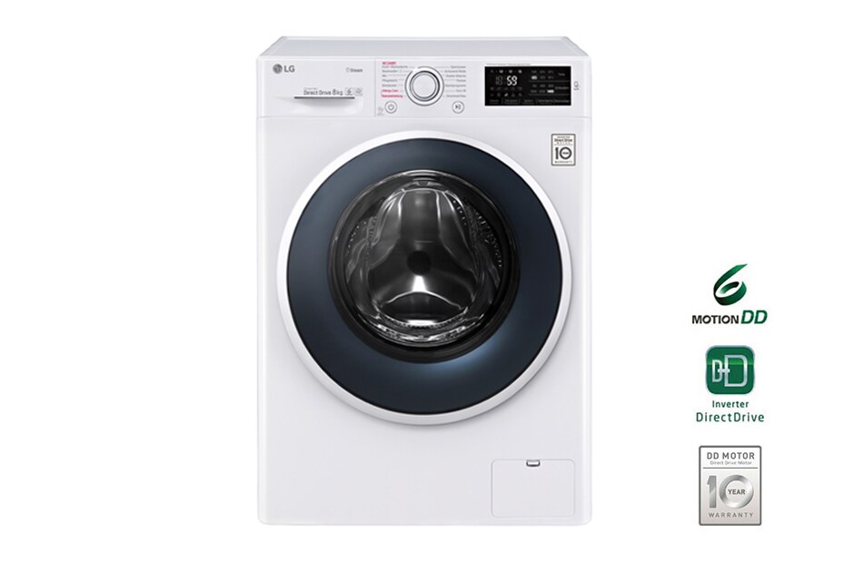 LG Waschmaschine mit Spa Steam, 8 kg Fassungsvermögen und Tag On NFC Funktion, F14WM8TS1