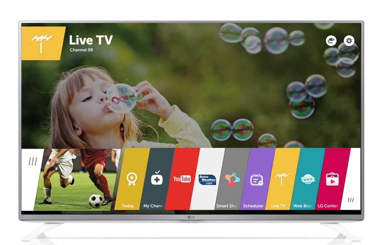LG webOS TV avec une taille d'écran de 49 '', Metallic Design et résolution Full HD, 49LF590V