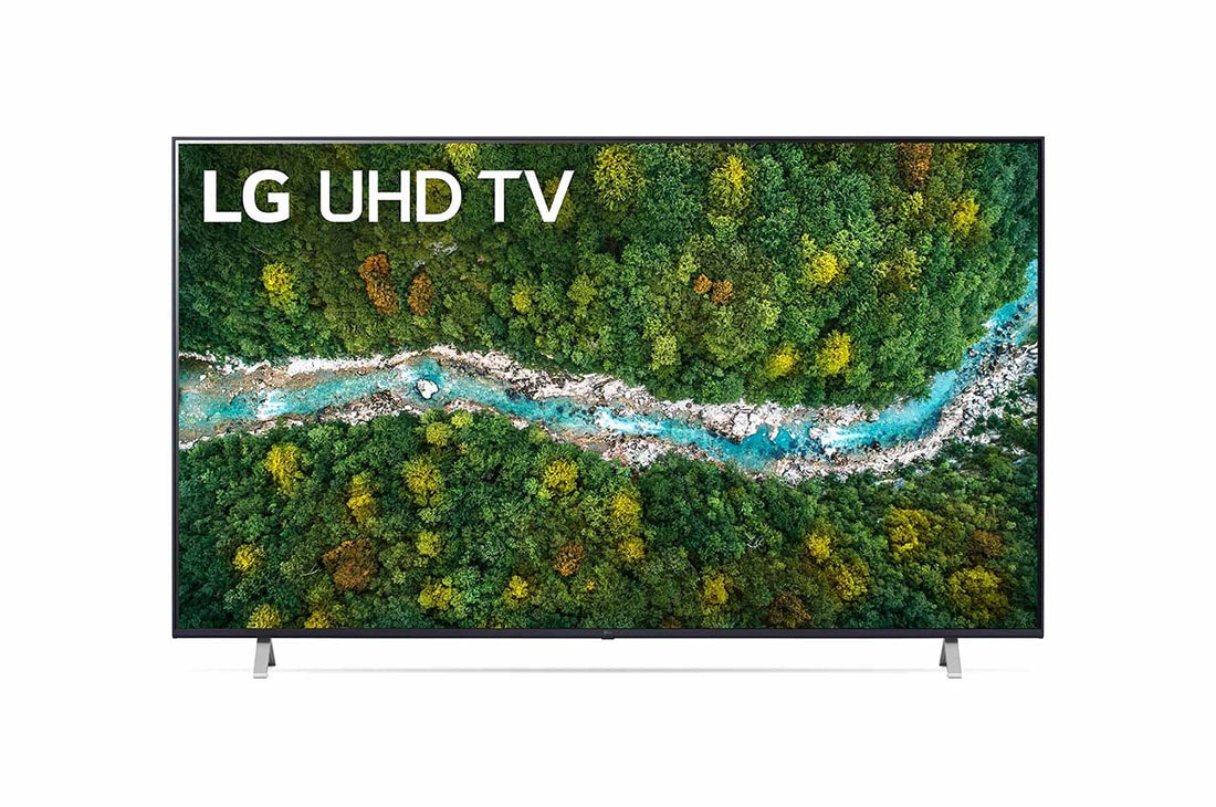 LG 75“ LG UHD TV, Une vue avant du téléviseur UHD LG, 75UP77109LC