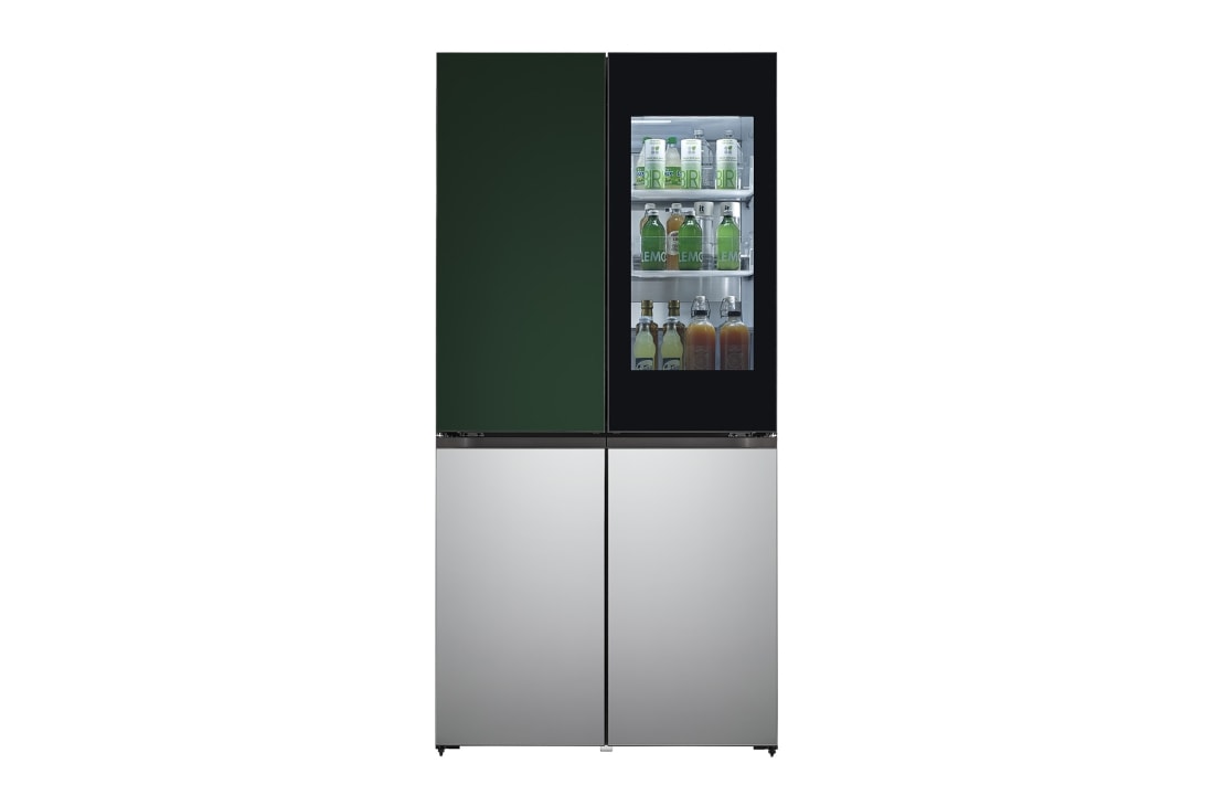 LG Objet Collection 奂然™ 原装进口 大容量 美学拼色 自由嵌入式冰箱, 正面视图, F621GE65B