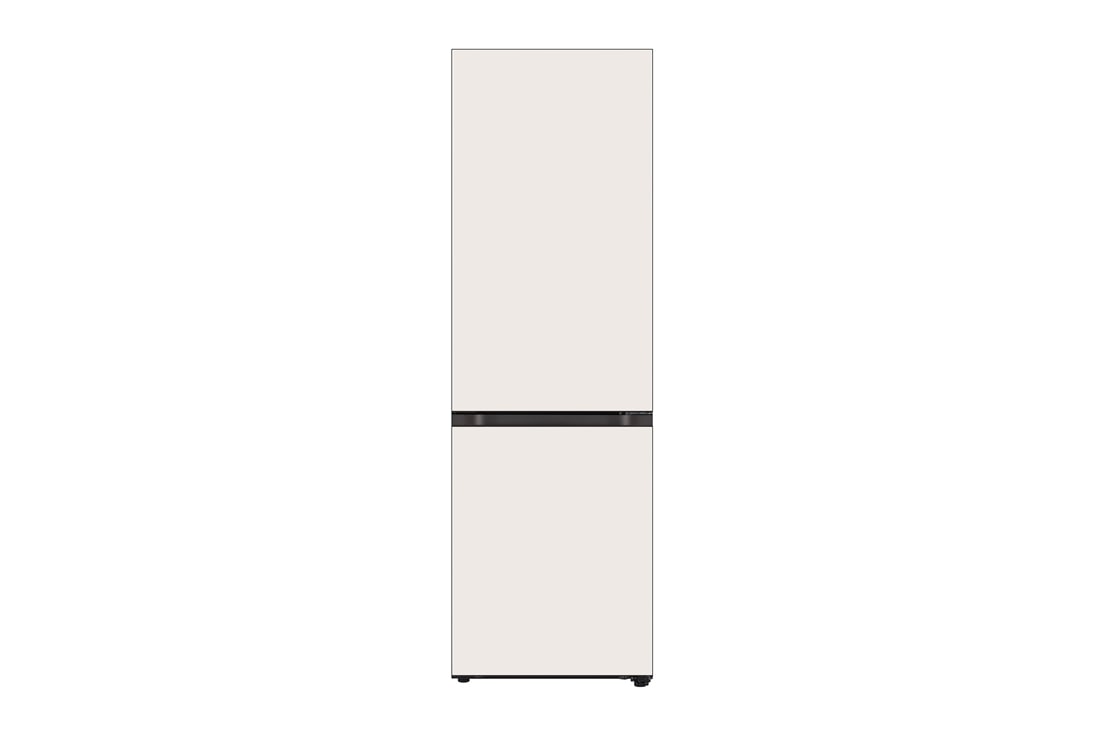 LG  344L 自由嵌入组合冰箱  美学设计 可定制多彩面板 玉石白, 正面视图, M342BE17