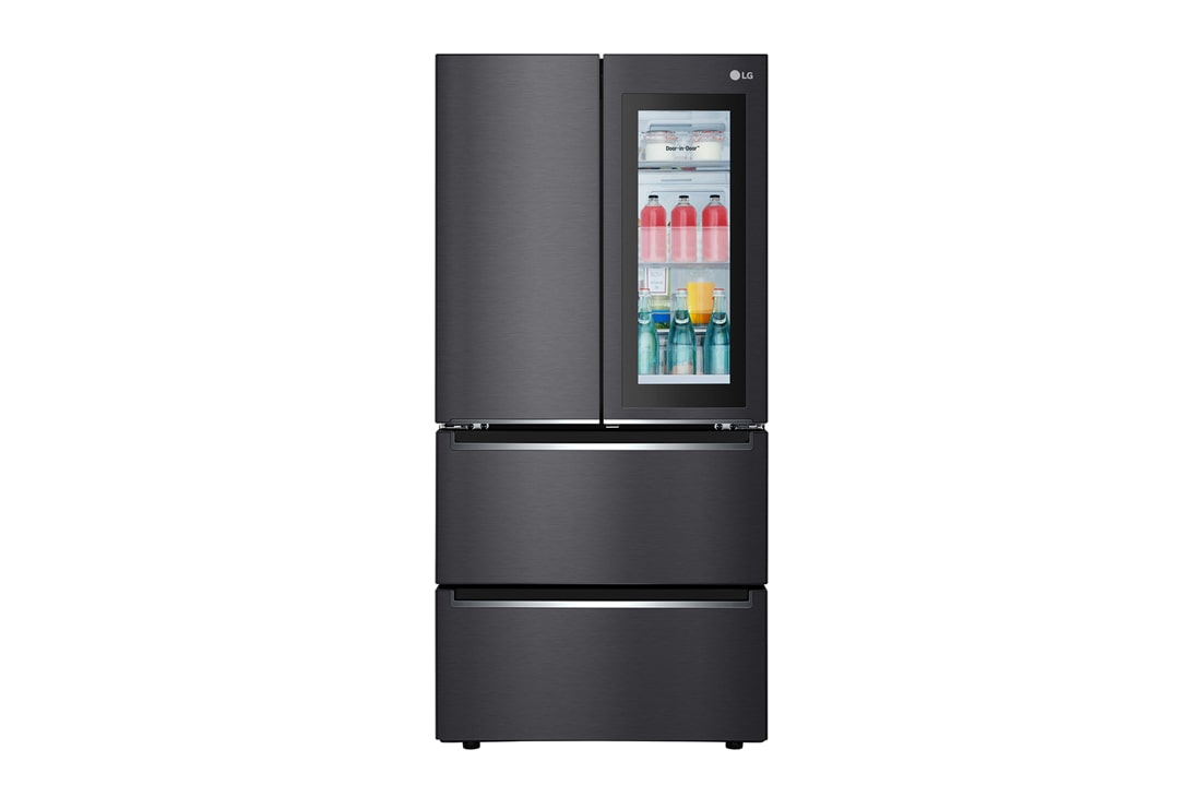 LG 541L 法式多门冰箱 透视窗门中门 大容量十字对开门冰箱 曼哈顿午夜黑, F532MMC78B