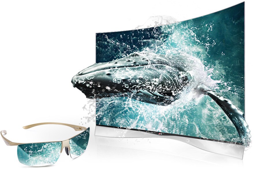 LG 55EA9700 55寸OLED弧面液晶电视机 3D智