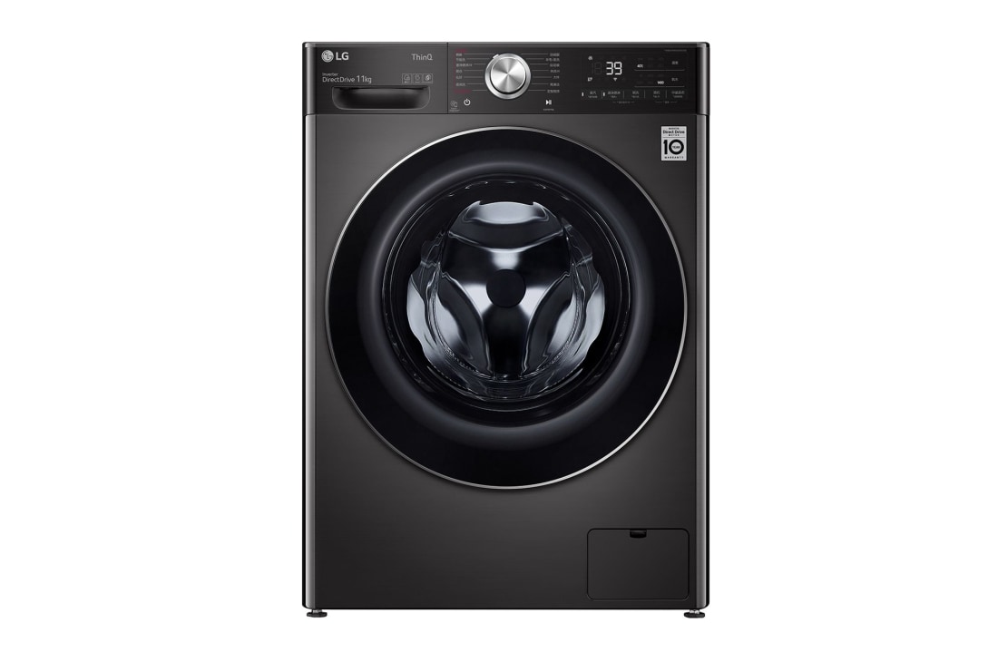 LG 人工智能·纤巧洗衣机 大容量 速净喷淋 11Kg 曜岩黑, FG11BH4