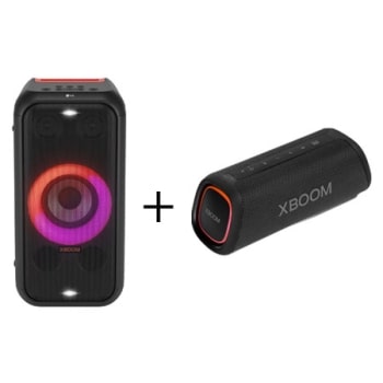Bluetooth speaker and XBOOM partybox front view