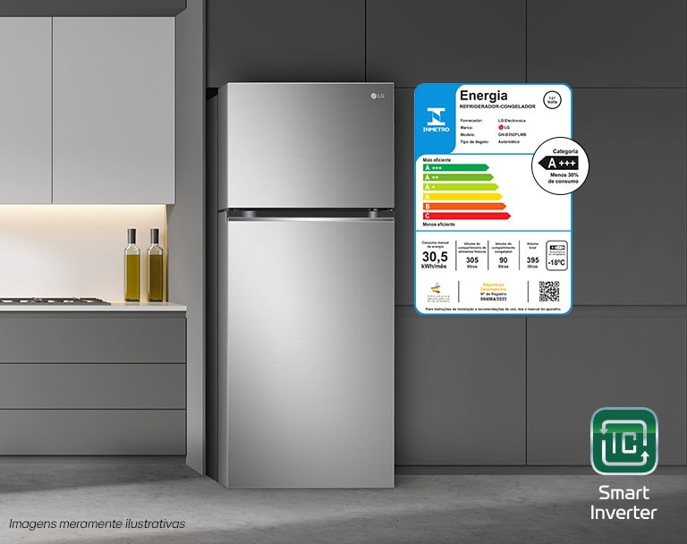 Nova linha de Geladeiras LG Frost-Free, com compressor Smart Inverter. Melhor eficiência energética e mais economia pro seu bolso.