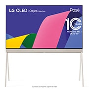 LG Smart TV LG OLED Evo Objet Collection Posé 55'' 4K 120Hz Design 360 Suporte de Chão Acabamento tecido 55LX1QPSA, 55LX1QPSA