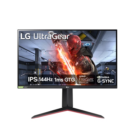 LG Monitor Gamer LG UltraGear 27” Full HD 1920x1080 144Hz 1ms (GtG) HDMI HDR10 AMD FreeSync NVIDIA G-Sync 27GN65R-B, 27GN65R-B