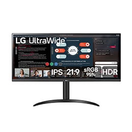 Monitor LG UltraWide 34'' IPS Full HD 2560x1080 75Hz 5ms (GtG) HDR10 HDMI AMD FreeSync Dynamic Action Sync 34WP550-B
