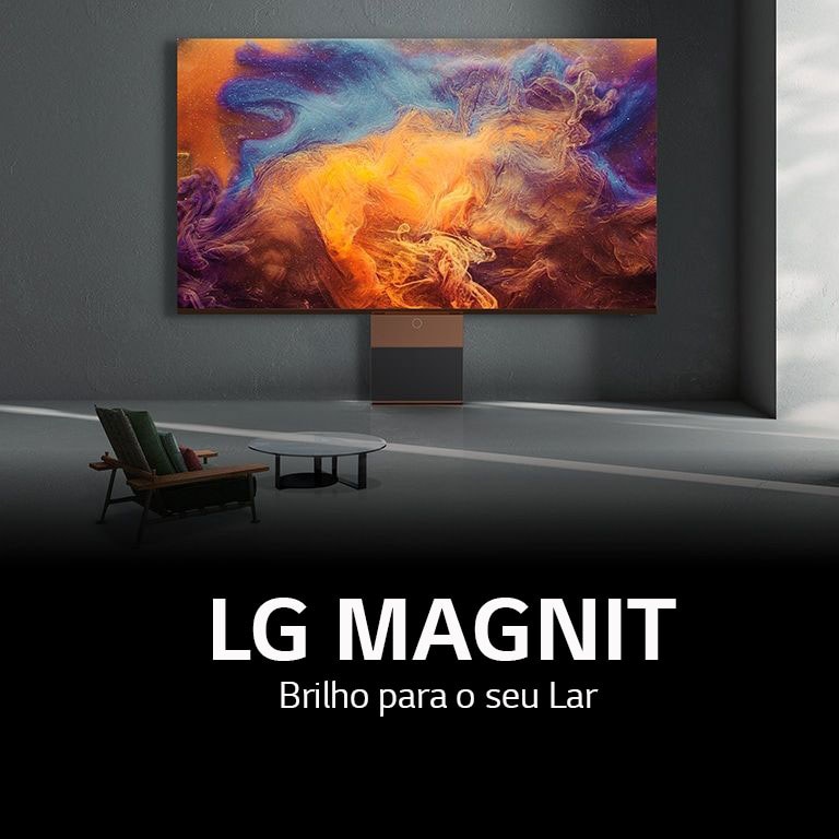 A LG MAGNIT expressa cores incríveis com grande detalhe. O design elegante da LG MAGNIT combina perfeitamente com a sua casa.