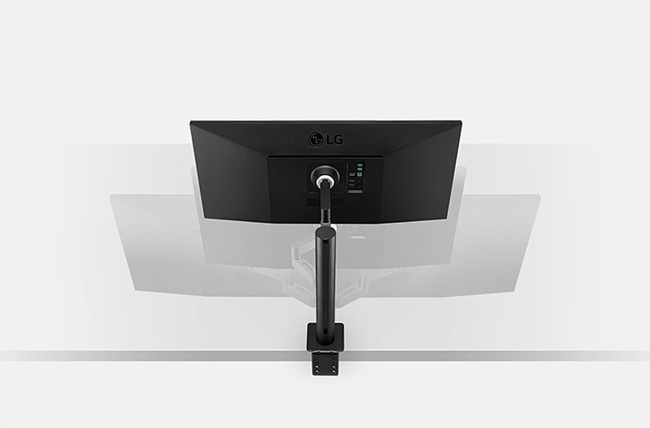 A retractable, and extendable arm letting the monitor pulled closer or farther away up to 180mm