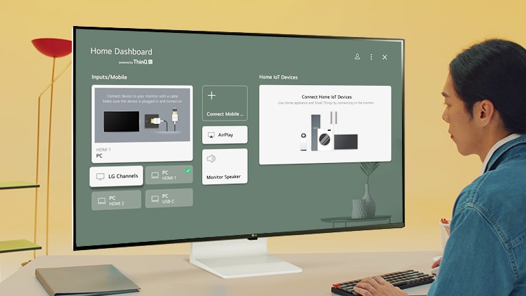 Easy Control for Home Appliances with ThinQ Home Dashboard.
