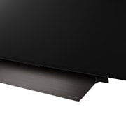 Close-up image of LG OLED evo TV, OLED C4 from the base
