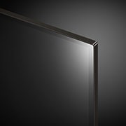Close-up image of LG OLED evo TV, OLED C4 from the top edge