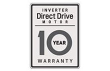 10-Year Warranty on Inverter Direct Drive™ Motor