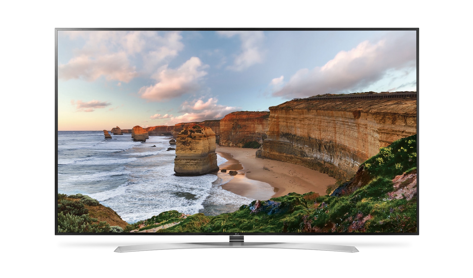 Čelní pohled na 86" LG NanoCell TV, webOS 3.0 86UH955V