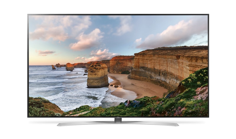 Čelní pohled na 86" LG NanoCell TV, webOS 3.0 86UH955V