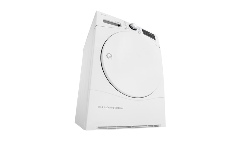 LG Trockner mit Wärmepumpen Technologie und selbstreinigenden Kondensator für gleichbleibend niedrigen Energieverbrauch. Bis zu 7 kg Fassungsvermögen., RC7055AH1Z