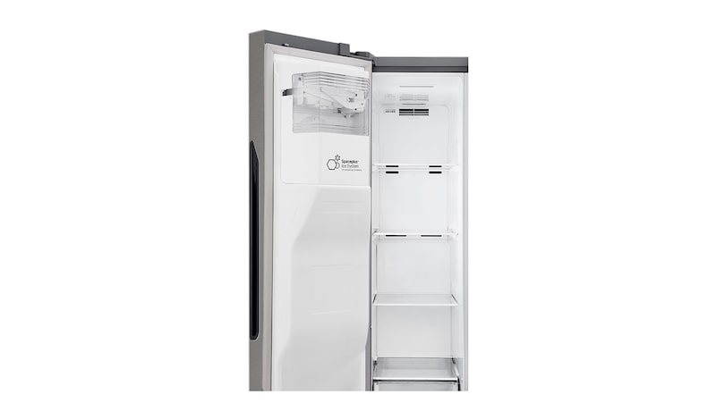 LG Frigorífico Americano, Clasificación F, capacidad 663l, sin instalación a toma de agua, Inox Grafito Antihuellas, GSL361ICEZ