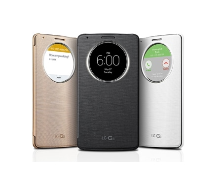 LG Housse folio Quick Circle LG CCF-340G pour LG G3