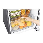 LG 184L Top Freezer 2 Doors Refrigerator with Smart Inverter Compressor, GN-B202SQBB