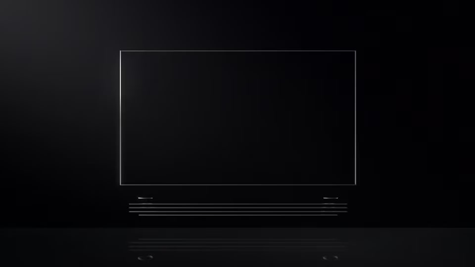 Thin silver color outline that indicates product appearance of LG SIGNATURE OLED TV W.