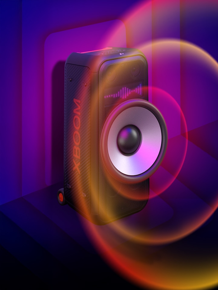 Gambar XBOOM untuk menunjukkan Bass yang Kuat
