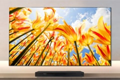 Gambar TV yang menampilkan resolusi 4K