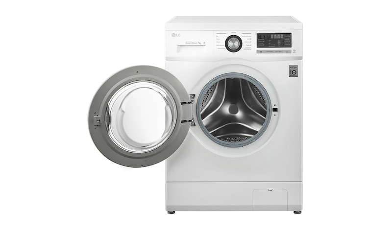 LG Lavatrice 7 Kg, 1200 giri, 6 Motion Direct Drive. Oblò cromato., FH296QDA3