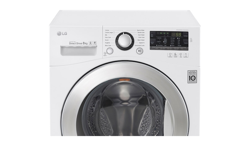 LG Lavatrice TurboWash™ 8 Kg Oblò Cromato, FH2A8TDN2