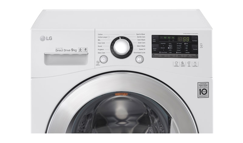 LG Lavatrice TurboWash™ 9 Kg Oblò Cromato, FH4A8FDN2