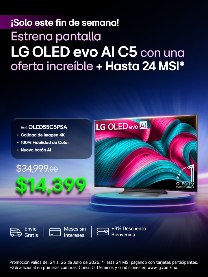 LG OLED evo AI C5 con una oferta increible