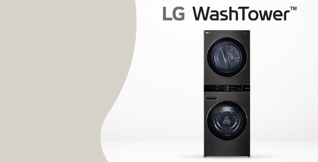Torre de lavado LG WashTower™ Lavadora y secadora, carga frontal, motor Inverter AI DD con inteligencia artificial y conectividad LG ThinQ 