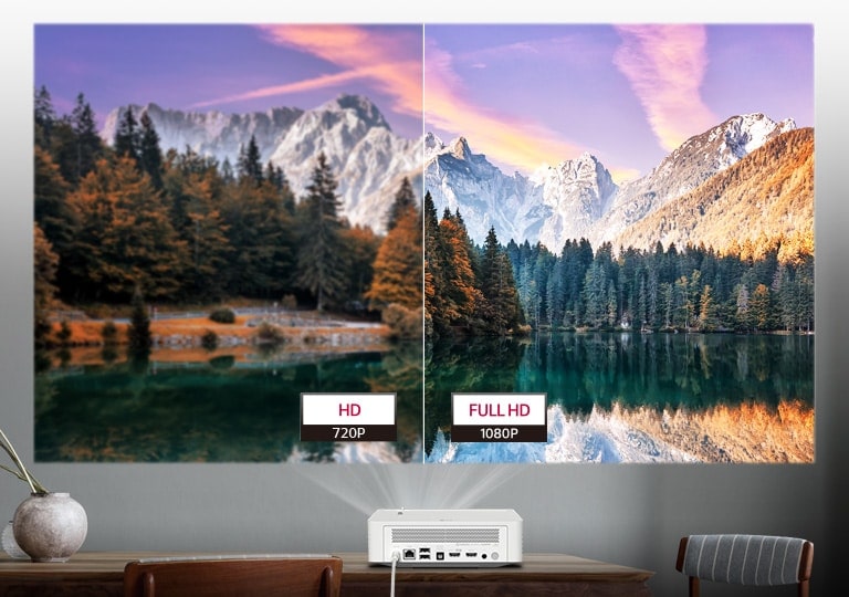 Comparativa de resolución HD 720P y resolución FULL HD 1080P