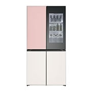 LG Refrigerador LG InstaView™ Color Rosa Inteligente 22 piés cúbicos |LINEAR INVERTER + LG Congelador Color , LM92BVJ.GL71BJP